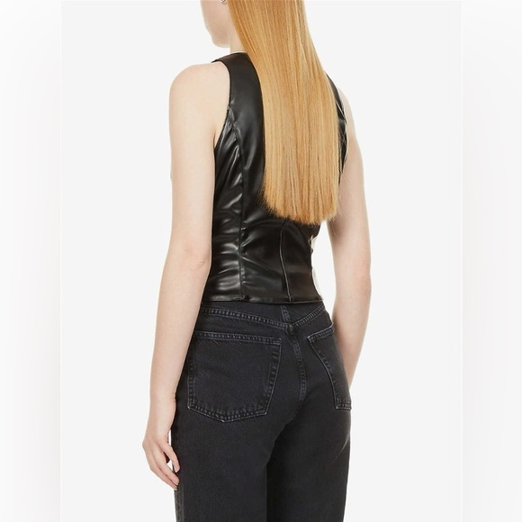 EB DENIM Ava Sleeveless Faux-Leather Vest - Picture 4 of 5